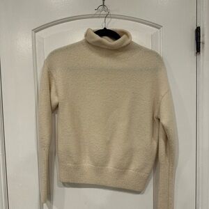 Aritzia Wilfred Cream Turtleneck Sweater - Cashmere